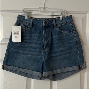 Stylish Blue Denim Women's Jean Shorts